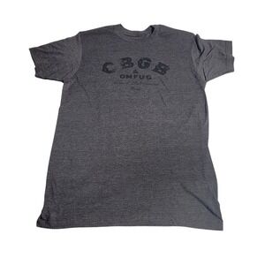 CBGB OMFUG Home of Underground Rock Graphic T-Shirt Mens Medium Charcoal Heather